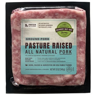 Hickory Nut Gap Pasture-Raised Ground Pork, Non-GMO, Raised w/o Antibiotics